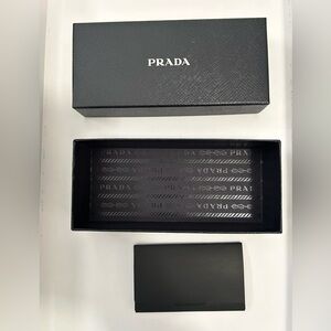 Prada Sunglasses box and cleaning wipe